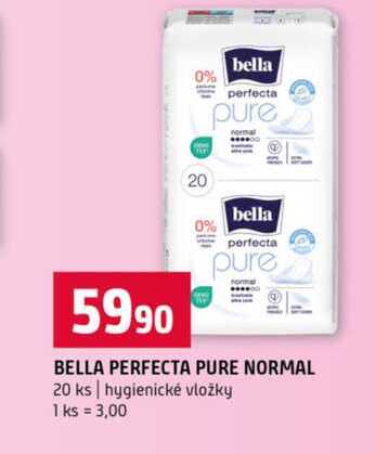 BELLA PERFECTA PURE NORMAL 20 ks hygienické vložky 