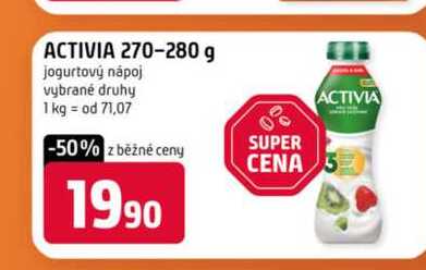 ACTIVIA 270-280 g jogurtový nápoj vybrané druhy