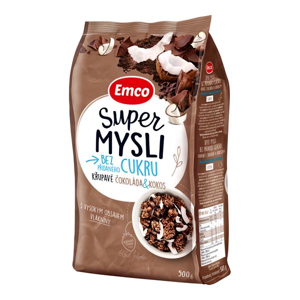 Emco Super Mysli bez přidaného cukru Křupavé Čokoláda & Kokos