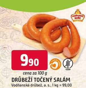 DRŮBEŽÍ TOČENÝ SALÁM 100g