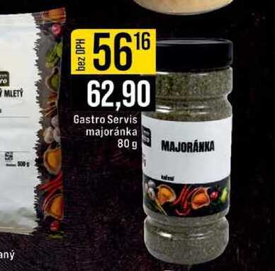 Gastro Servis majoránka 80 g