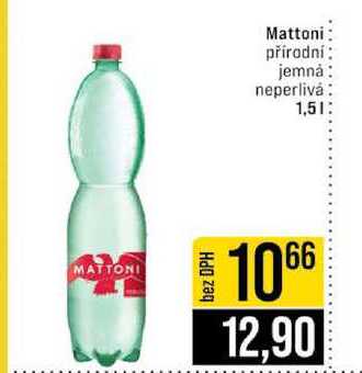 Mattoni přírodní jemná neperlivá 1,5l