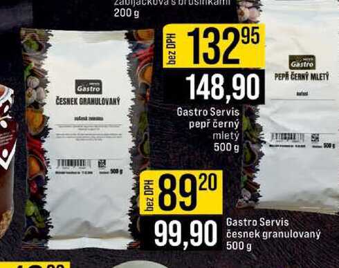 Gastro Servis pepř černý mletý 500 g