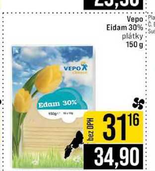 Vepo Eidam 30% plátky 150 g