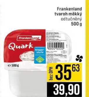Frankenland tvaroh měkký odtučněný 500 g