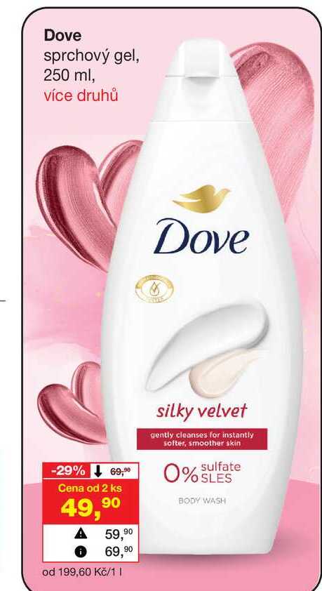 Dove sprchový gel, 250 ml