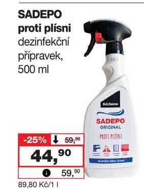 SADEPO proti plísni dezinfekční přípravek, 500 ml 