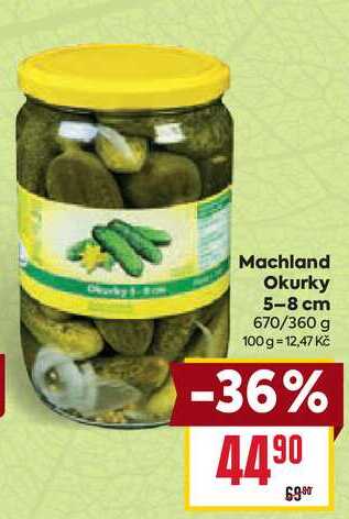 Machland Okurky 5-8 cm 670/360 g