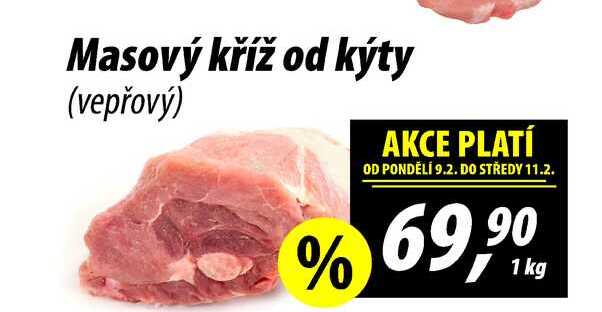 Masový kříž od kýty (vepřový), 1 kg 