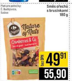 Směs ořechů s brusinkami 180 g