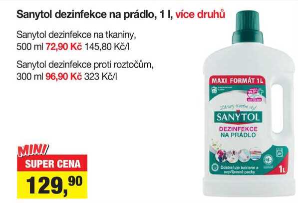 Sanytol dezinfekce na prádlo 1 l