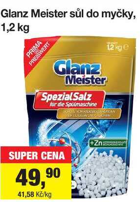 Glanz Meister sůl do myčky, 1,2 kg