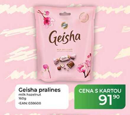 Geisha pralines milk hazelnut 160g 