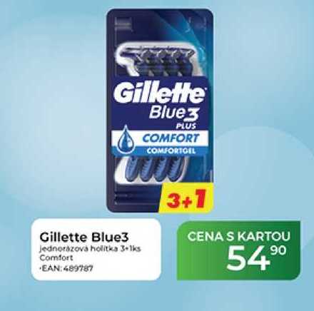 Gillette Blue3 jednorázová holitka 3+1ks 