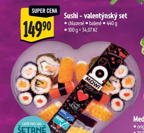   Sushi - valentýnský set  440 g