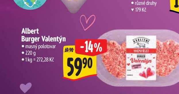   Albert Burger Valentýn  220 g  