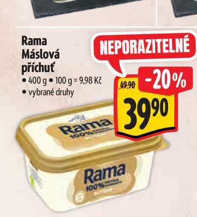 Rama Máslová příchuť 400 g