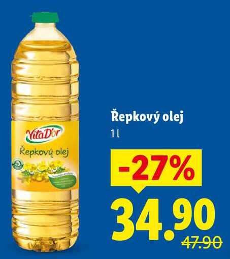 Řepkový olej, 1 l