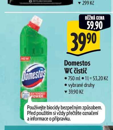  Domestos WC čistič 750 ml 