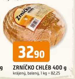 ZRNÍČKO CHLÉB 400 g krájený, balený