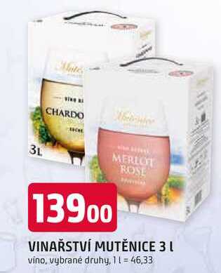 VINAŘSTVÍ MUTĚNICE 3 L 