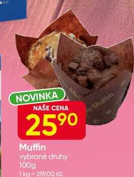 Muffin vybrané druhy 100g 