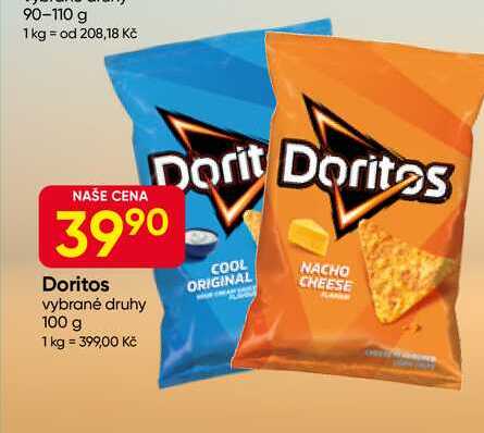 Doritos vybrané druhy 100 g 