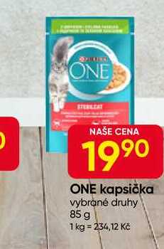 PURINA ONE kapsička vybrané druhy 85 g