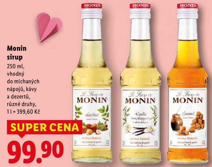 Monin sirup, 250 ml