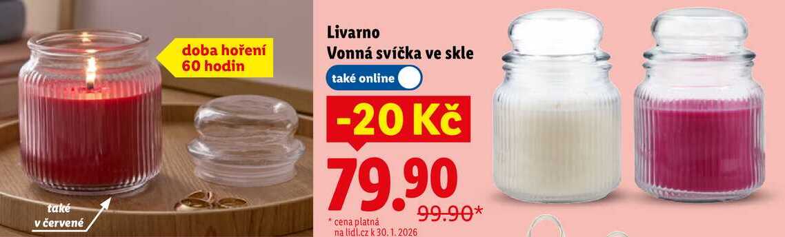 Livarno Vonná svíčka ve skle