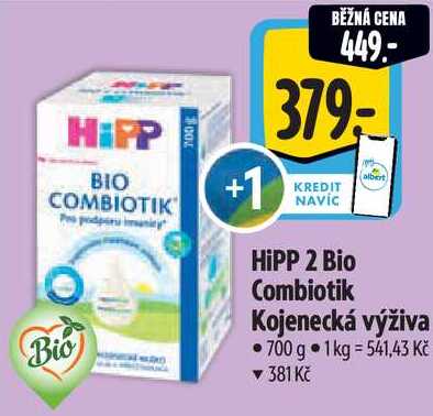 HiPP 2 Bio Combiotik Kojenecká výživa, 700 g