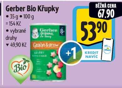 Gerber Bio Křupky, 35 g