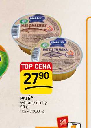 PATÉ vybrané druhy 90 g