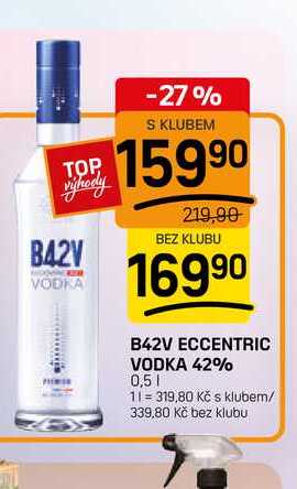B42V ECCENTRIC VODKA 42% 0,5l