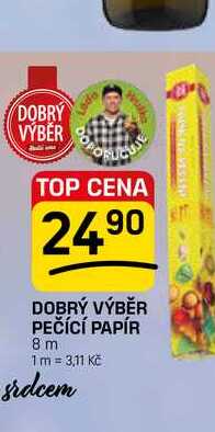 DOBRÝ VÝBĚR PEČÍCÍ PAPÍR 8 m