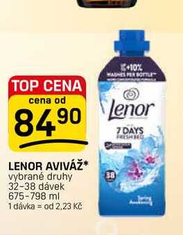 LENOR AVIVÁŽ vybrané druhy 32-38 dávek