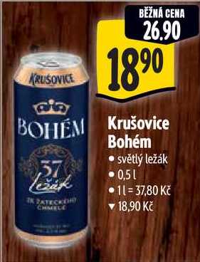 Krušovice Bohém, 0,5 l