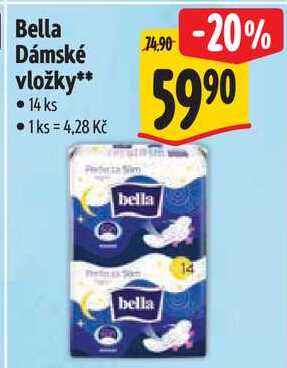 Bella Dámské vložky, 14 ks 