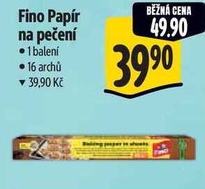 Fino Papír na pečení, 16 archů