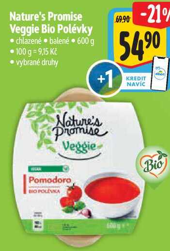 Nature's Promise Veggie Bio Polévky, 600 g