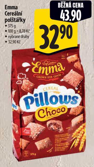 Emma Cereální polštářky, 375 g 