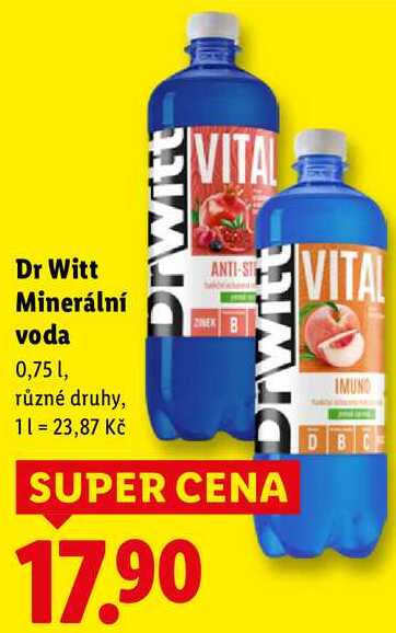 Dr Witt Minerální voda, 0,75 l