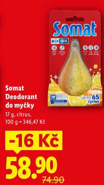 Somat Deodorant do myčky, 17 g 