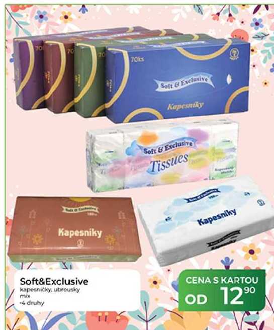 Soft & Exclusive kapesníčky, ubrousky mix 