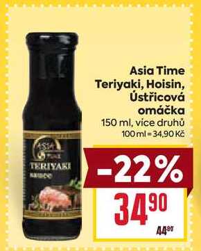 Asia Time Teriyaki, Hoisin, Ústřicová omáčka 150 ml