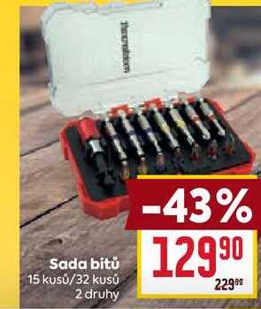 Sada bitů 15 kusů/32 kusů 