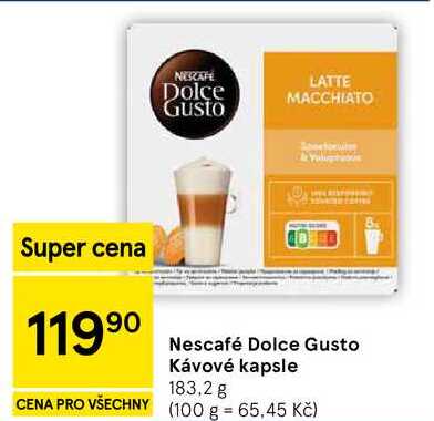 Nescafé Dolce Gusto Kávové kapsle, 183,2 g