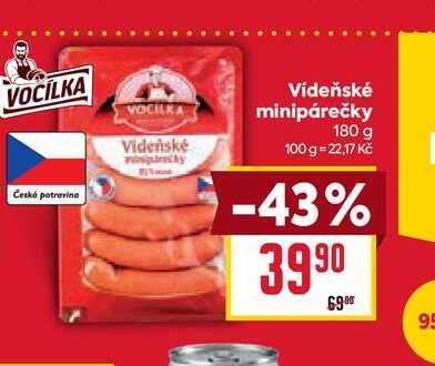 Vídeňské minipárečky 180g