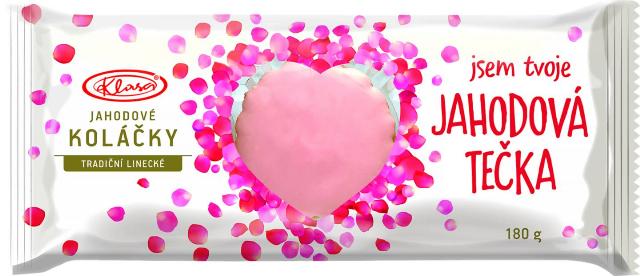 Linecké koláčky s jahodovou náplní a polevou