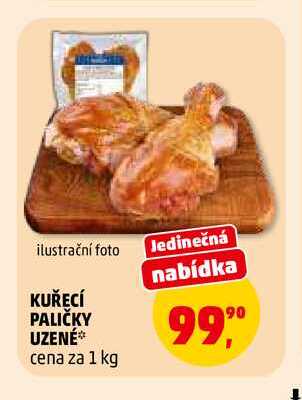 KUŘECÍ PALIČKY UZENÉ, 1 kg 